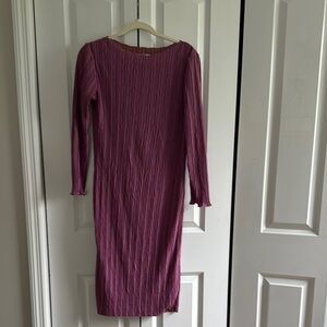 Zara Purple Long Sleeve Dress